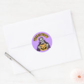 Sticker Rond Crâne Dracula (Enveloppe)