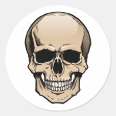 Sticker Rond Crâne humain (Devant)