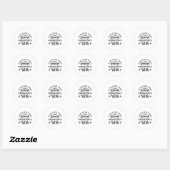 Sticker Rond Crane Operator's Wife Construction Site Worker (Feuille)