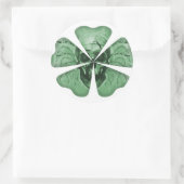 Sticker Rond Crâne shamrock (Sac)
