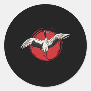 Sticker Rond Crane Tai Chi