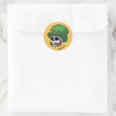 Sticker Rond Crâne Wee Leprechaun (Sac)