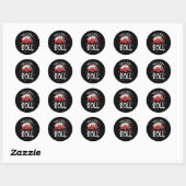 Sticker Rond Craps C'Est Comme Ça Que Je Roule (Feuille)