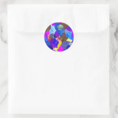 Sticker Rond Crash de couleur 4 (Sac)