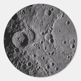 Sticker Rond Cratères lunaires Artemis II