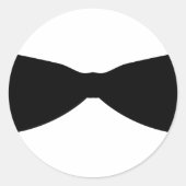 Sticker Rond cravate arc noir (Devant)