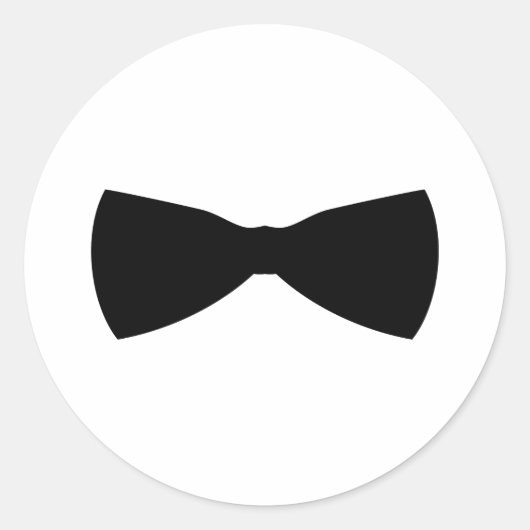 Sticker Rond cravate arc noir (Devant)