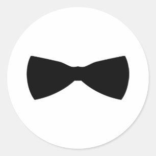Sticker Rond cravate arc noir