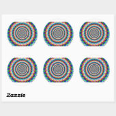 Sticker Rond Cravate Die Vortex (Feuille)