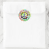 Sticker Rond Cravate-Dye Art et Bohemian Appreal Business (Sac)