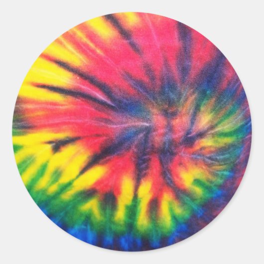 Sticker Rond Cravate Motif teint (Devant)