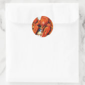 Sticker Rond Crawfish Crawdads Éclair (Sac)