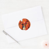 Sticker Rond Crawfish Crawdads Éclair (Enveloppe)