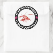 Sticker Rond crawfish-ring (red-1) (Sac)