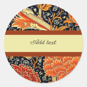 Sticker Rond Cray, un design William Morris, Modèle