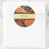 Sticker Rond Cray, un design William Morris, Modèle (Sac)