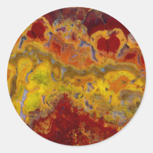 Sticker Rond Crayola Jasper rouge et jaune