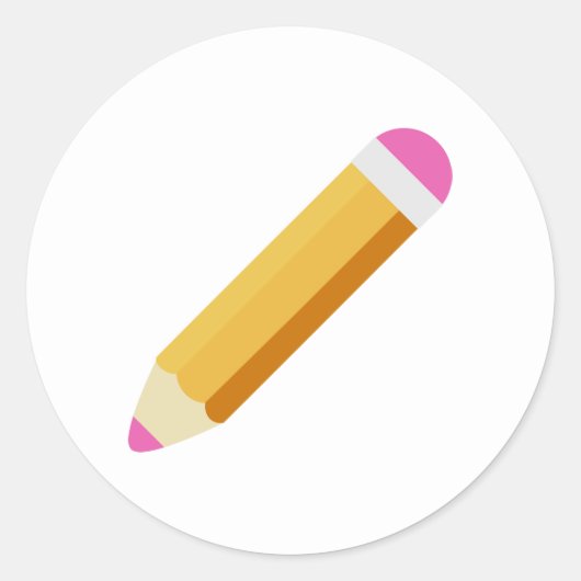 Sticker Rond Crayon (Devant)