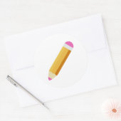 Sticker Rond Crayon (Enveloppe)