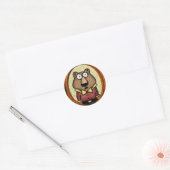 Sticker Rond Crayon Kitty de crayon (Enveloppe)