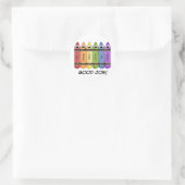 Sticker Rond Crayons (Sac)