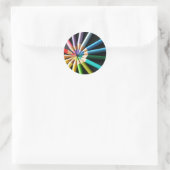 Sticker Rond Crayons colorés (Sac)