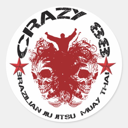 STICKER ROND CRAZY 88 - BALISE 1 (Devant)