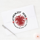 STICKER ROND CRAZY 88 - BALISE 1 (Enveloppe)