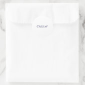 Sticker Rond Crazy Af Funny Cadeau Tee Crazness (Sac)