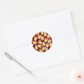 Sticker Rond CRAZY Candy Corn ! (Enveloppe)