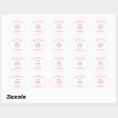 Sticker Rond Crazy Cat Lady University Cat Lady Amoureux des ch (Feuille)