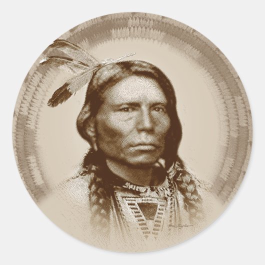 Sticker Rond Crazy Horse (Devant)