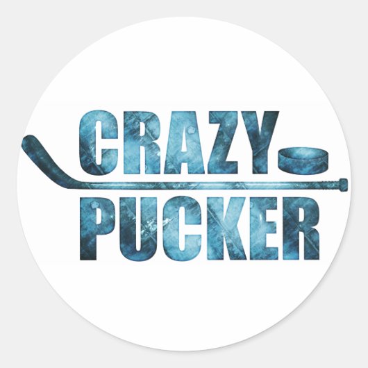 Sticker Rond Crazy Pucker (Hockey) (Devant)
