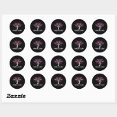 Sticker Rond Cré Rib (Feuille)