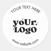 Sticker Rond Create Your Own Custom Logo (Devant)