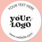 Sticker Rond Create Your Own Custom Logo