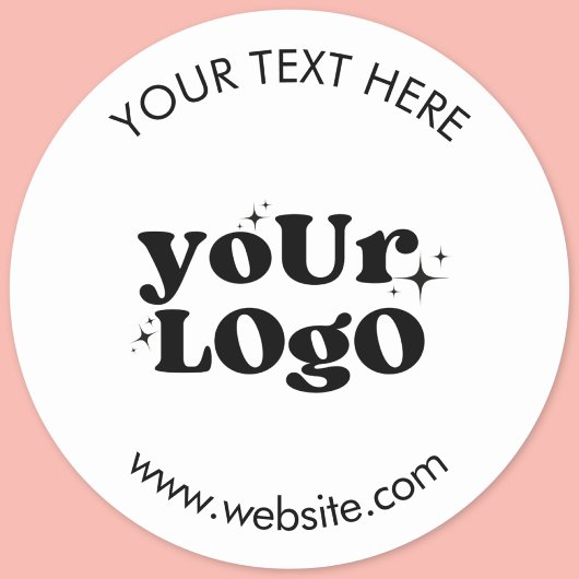 Sticker Rond Create Your Own Custom Logo