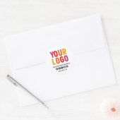Sticker Rond Create Your Own Custom Social Media Business Logo (Enveloppe)