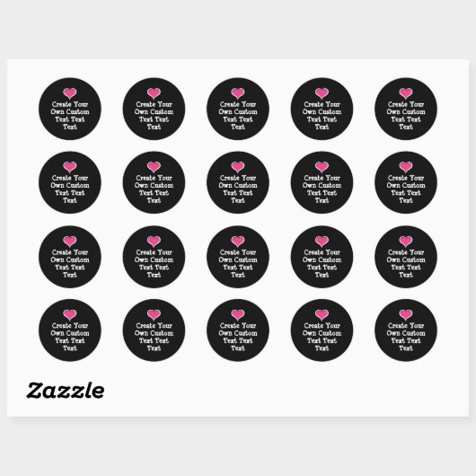 Sticker Rond Create your own custom text (Feuille)