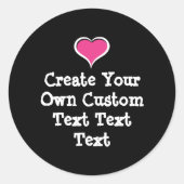 Sticker Rond Create your own custom text (Devant)