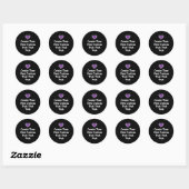 Sticker Rond Create your own custom text (Feuille)