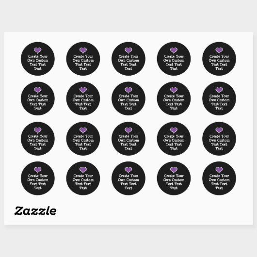 Sticker Rond Create your own custom text (Feuille)