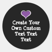 Sticker Rond Create your own custom text (Devant)