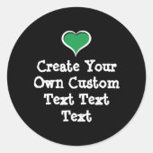 Sticker Rond Create your own custom text (Devant)