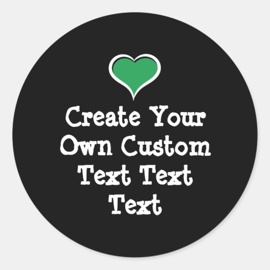 Sticker Rond Create your own custom text (Devant)