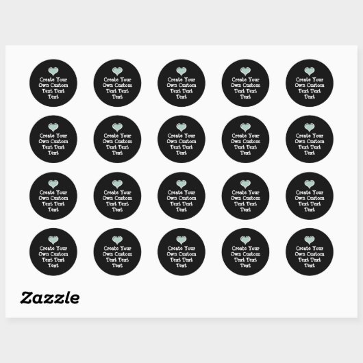 Sticker Rond Create your own custom text (Feuille)