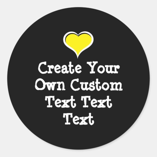 Sticker Rond Create your own custom text (Devant)
