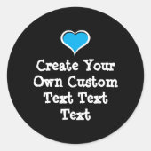 Sticker Rond Create your own custom text (Devant)