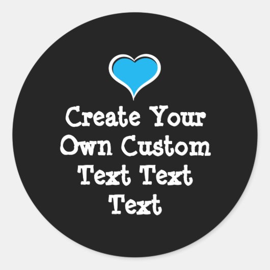 Sticker Rond Create your own custom text (Devant)