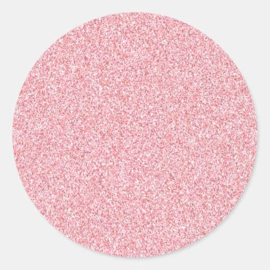 Sticker Rond Create Your Own Custom Text Blank Rose Gold (Devant)